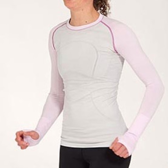lululemon Swiftly LS Long Sleeve Clarity Grey Lilac Snow - Picture 1 of 4